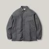 SNOW PEAK HYBRID WOOL SHIRT - GREY
