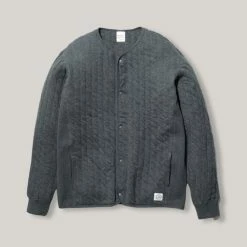 SNOW PEAK NATURAL WARM STRETCH CARDIGAN - MEDIUM GREY