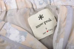 SNOW PEAK PRINTED QUICK DRY SHORTS - YELLOW -Pickings and Parry shop SnowPeak May2022 58 1024x1024@2x