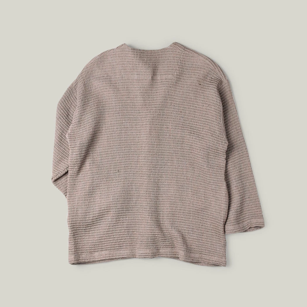TS(S) WAFFLE EASY CARDIGAN - MAPLE MELANGE 4 TS(S) WAFFLE EASY CARDIGAN - MAPLE MELANGE - Image 2