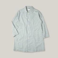 TS(S) SHIRT COAT - GREEN ALTERNATE STRIPE