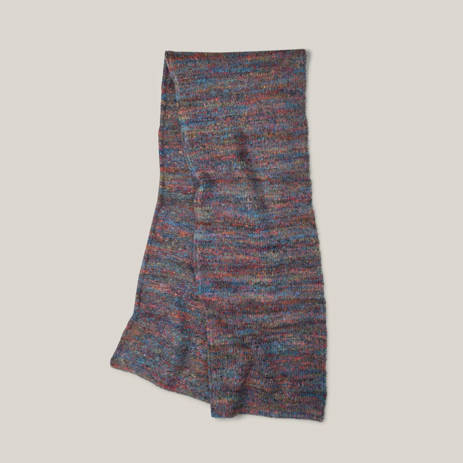 TS(S) HAND DYED YARN MIX COLOUR KNIT MUFFLER - MIX 4 TS(S) HAND DYED YARN MIX COLOUR KNIT MUFFLER - MIX - Image 2