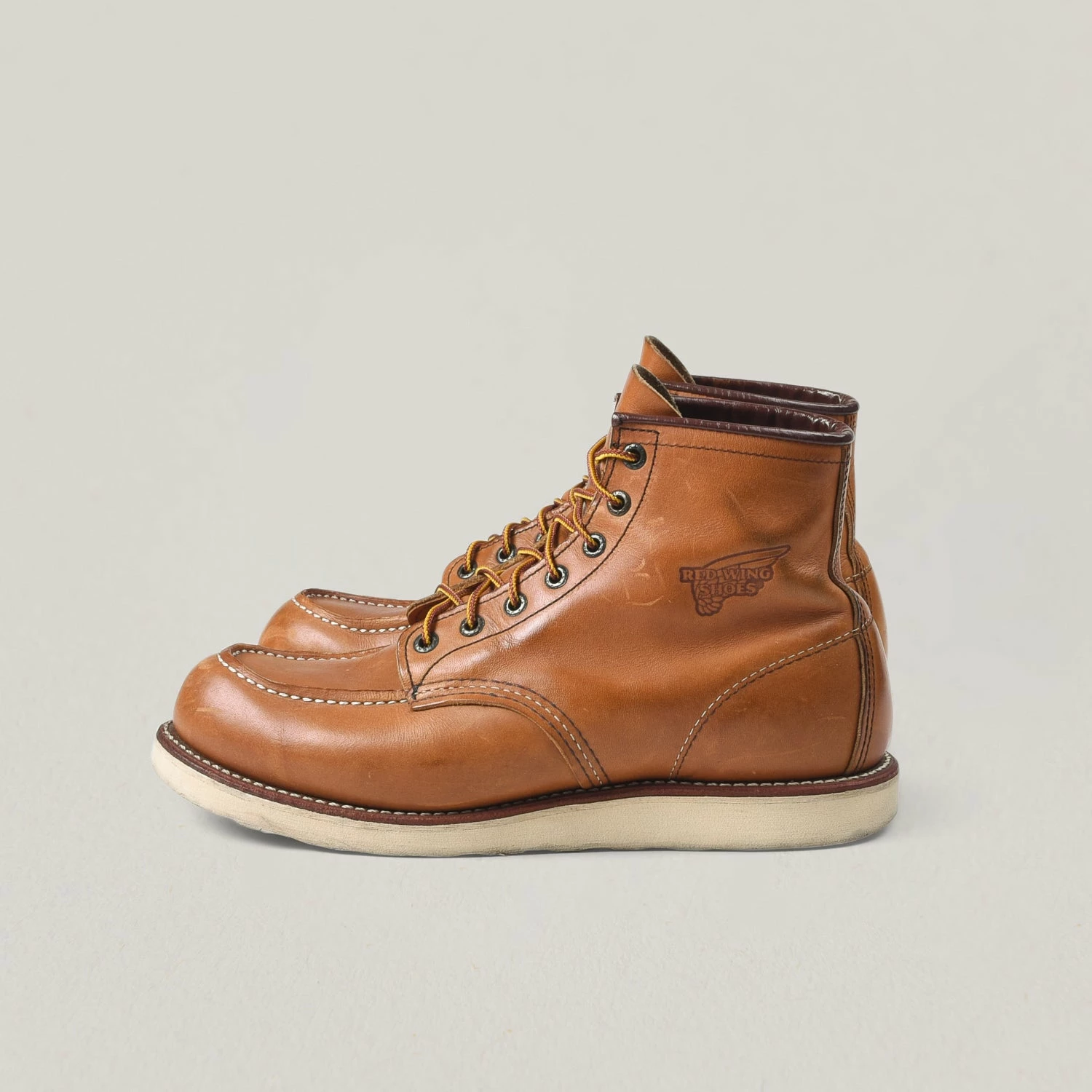 USED RED WING 10875 MOC TOE BOOTS - TAN 4 USED RED WING 10875 MOC TOE BOOTS - TAN - Image 2