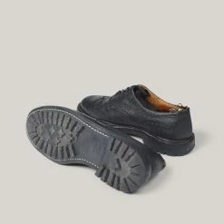 USED TRICKER'S DERBY BROGUE - BLACK SCOTCH GRAIN -Pickings and Parry shop U V June022021 5 1024x1024@2x