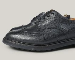 USED TRICKER'S DERBY BROGUE - BLACK SCOTCH GRAIN -Pickings and Parry shop U V June022021 8 1024x1024@2x