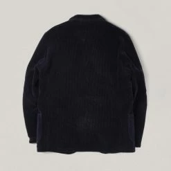 USED SUGAR CANE FICTION ROMANCE 3 BUTTON CORDUROY JACKET - NAVY -Pickings and Parry shop U V Sept082022 16 1024x1024@2x