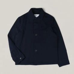 USED M.H.L. CHORE SHIRT - INDIGO