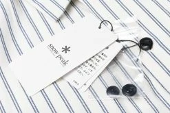 USED SNOW PEAK TAKIBI SHIRT - ECRU/ NAVY -Pickings and Parry shop U V Sept14 22 91 1024x1024@2x