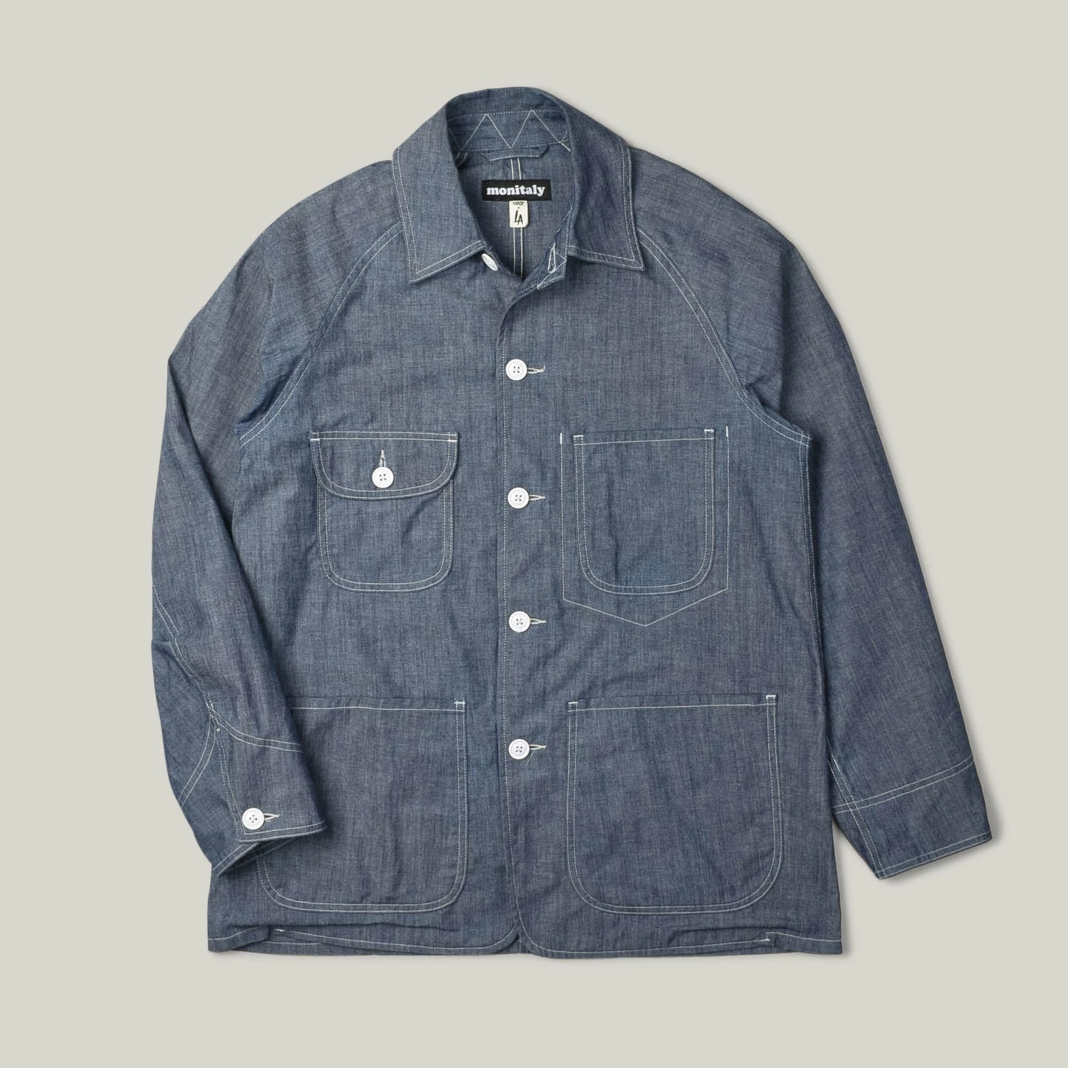 USED MONITALY COVERALL - CHAMBRAY 3 USED MONITALY COVERALL - CHAMBRAY