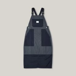 W'MENSWEAR WADING DUNGAREE - DENIM+NAVY