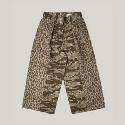 W'MENSWEAR CRAZY BORDER TROUSER - CAMO/LEOPARD