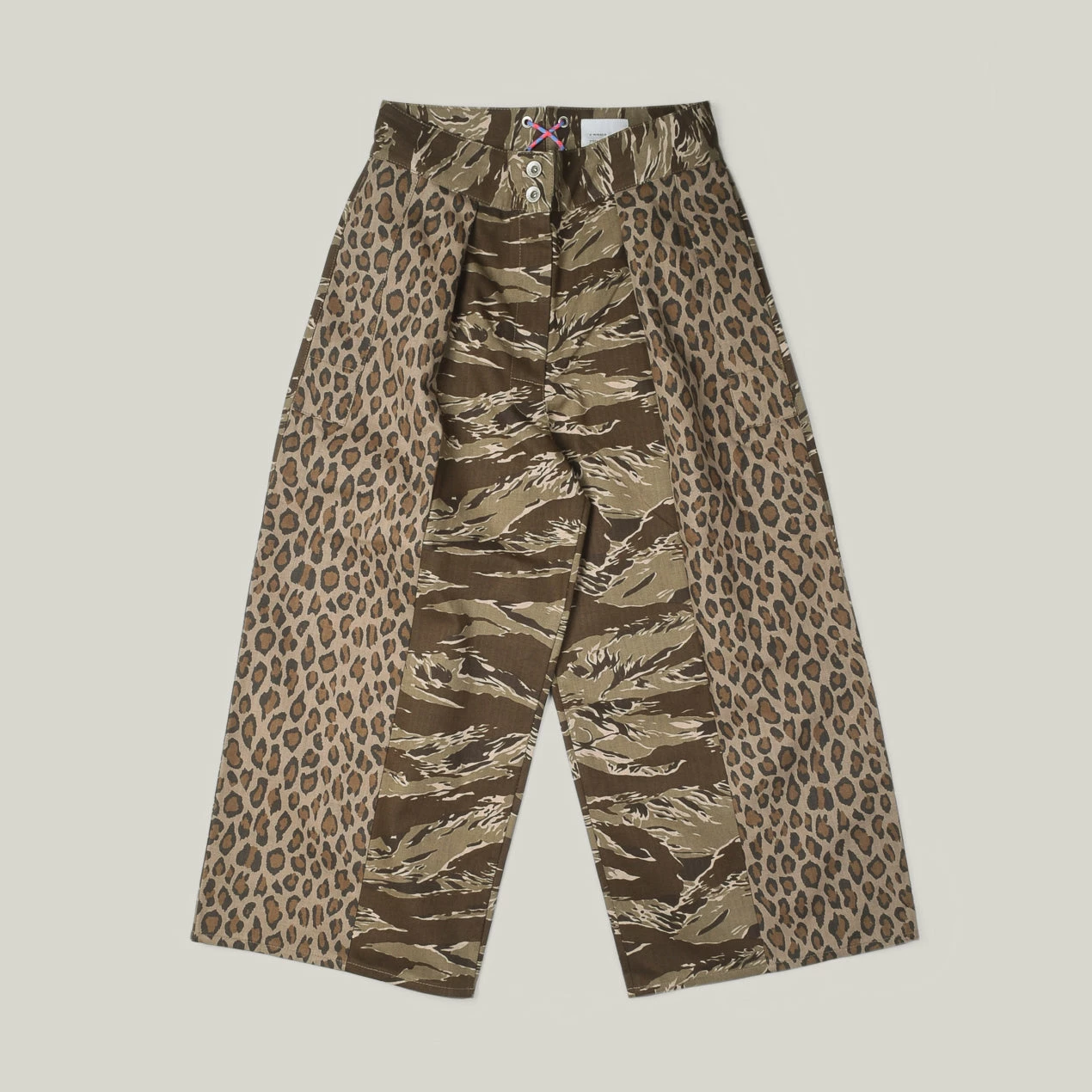 W'MENSWEAR CRAZY BORDER TROUSER - CAMO/LEOPARD 3 W'MENSWEAR CRAZY BORDER TROUSER - CAMO/LEOPARD
